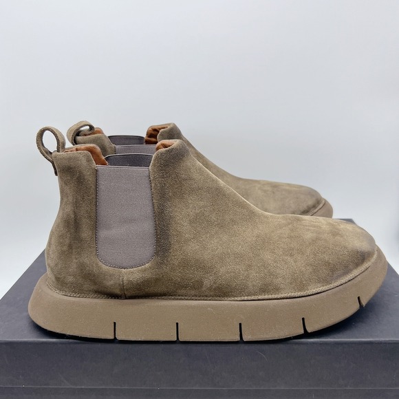 MARSELL Intagliata Beatle Chelsea Boots Malta Beige Suede Mens EU 44 US 11 $1095 main image 9